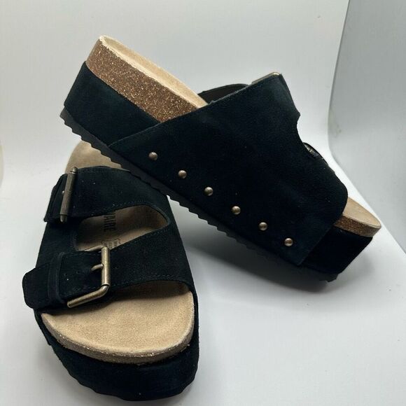 CUSHIONAIRE Women's Guru Genuine Leather footbed platform sandal with +Comfort 8 - Picture 6 of 7